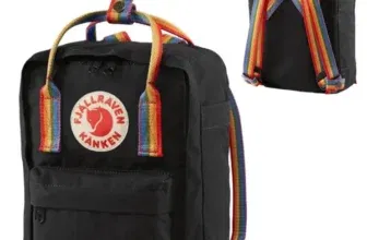 Fjällräven Kanken Rainbow Mini Rucksack schwarz