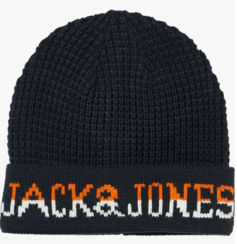 JACK-JONES-Herren-JACWAFFLE-Beanie-Mütze-Navy-Blazer