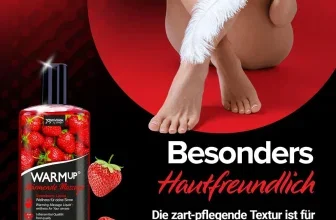 JOYDIVISION WARMup Massageöl Erdbeere mit 150 ml und Wärmeeffekt