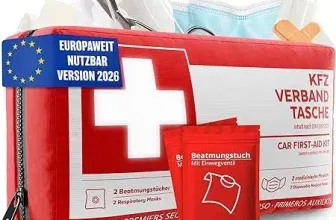 Schnäppchen, Deals und Rabattcodes des Tages - KFZ-Verbandstasche nach aktueller Norm 2026 inkl. Beatmungstüchern