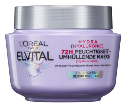 L-Oréal-Paris-Elvital-Hydra-Hyaluronic-feuchtigkeitsspendende-Haarmaske-für-glänzendes-Haar-Hyaluron-Intensivkur-