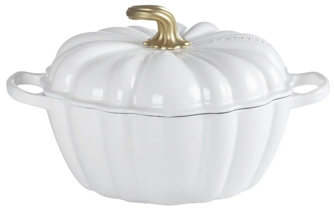 Le Creuset Kürbis-Bräter 24Cm Weiß Halloween