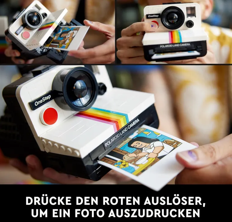 LEGO Ideas Polaroid OneStep SX 70 Kamera Schnäppchen, Deals und Rabattcodes des Tages - LEGO Ideas Polaroid OneStep SX-70 Kamera