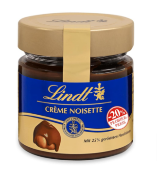 Lindt-Schokolade-Brotaufstrich-Crème-Noisette-Promotion-220-g-Haselnusscrème-mit-aromatischem-Kakao