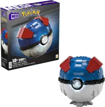 MEGA Pokémon Set Jumbo Superball Modell Bausatz mit Licht