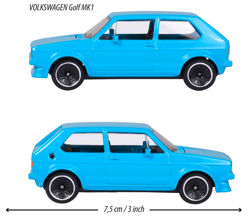 Majorette-Vintage-Auto-–-Vw-Golf-Mk1-Spielzeugauto-Maßstab