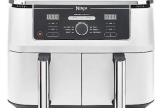 NINJA-AF400EUWH-Foodi-Max-Dual-Zone-Heissluftfritteuse-2470-Watt-Weiß-Heissluftfritteuse