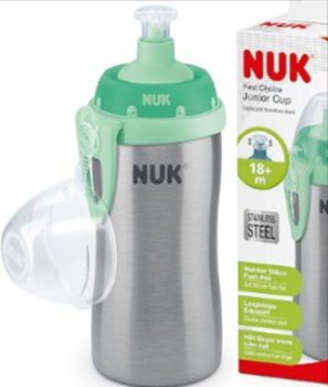 NUK-Junior-Cup-Kinder-Trinkflasche-hochwertiger-Edelstahl