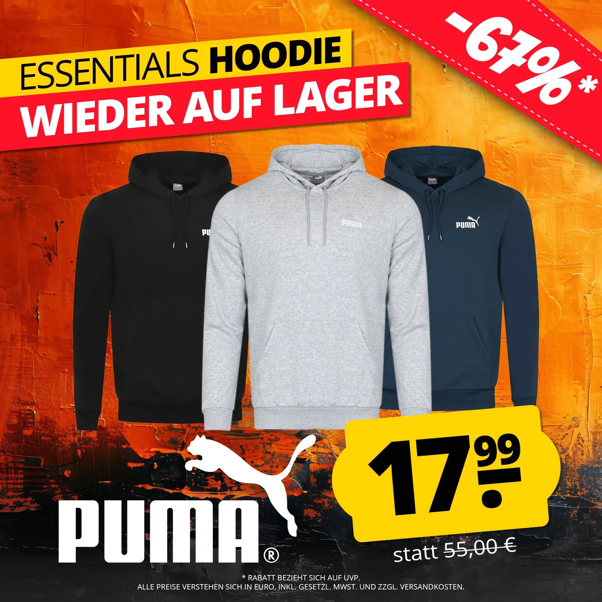 Puma Essentials Hoody Herren Kapuzen Sweatshirt