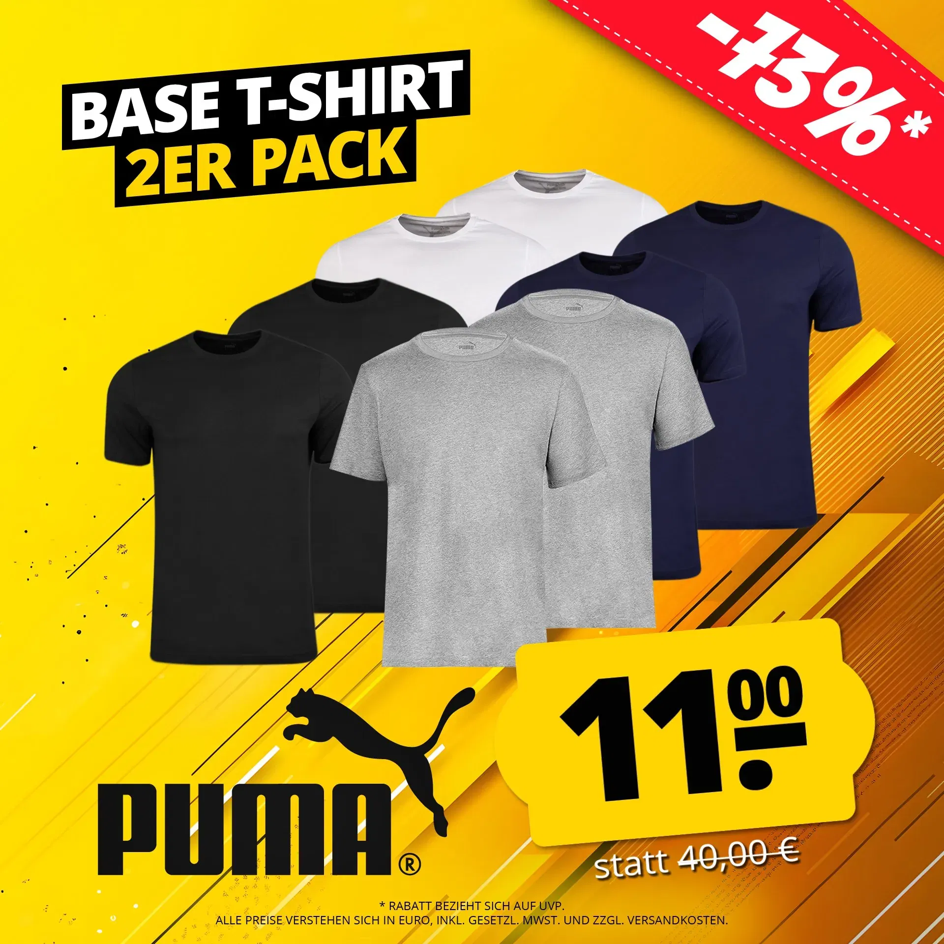 Puma Statement Deluxe Edition Base Herren T-Shirt 2Er-Pack