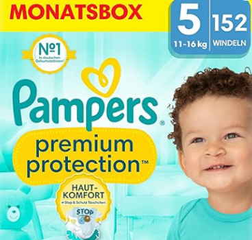 Pampers-Baby-Windeln-Größe-5-Premium-Protection-Windeln-x152-11kg-16kg-Doppelter-Schutz-für-Hautkomfort-gegen-Auslaufen-Amazon-de-Baby-10-31-2024 08 10 PM