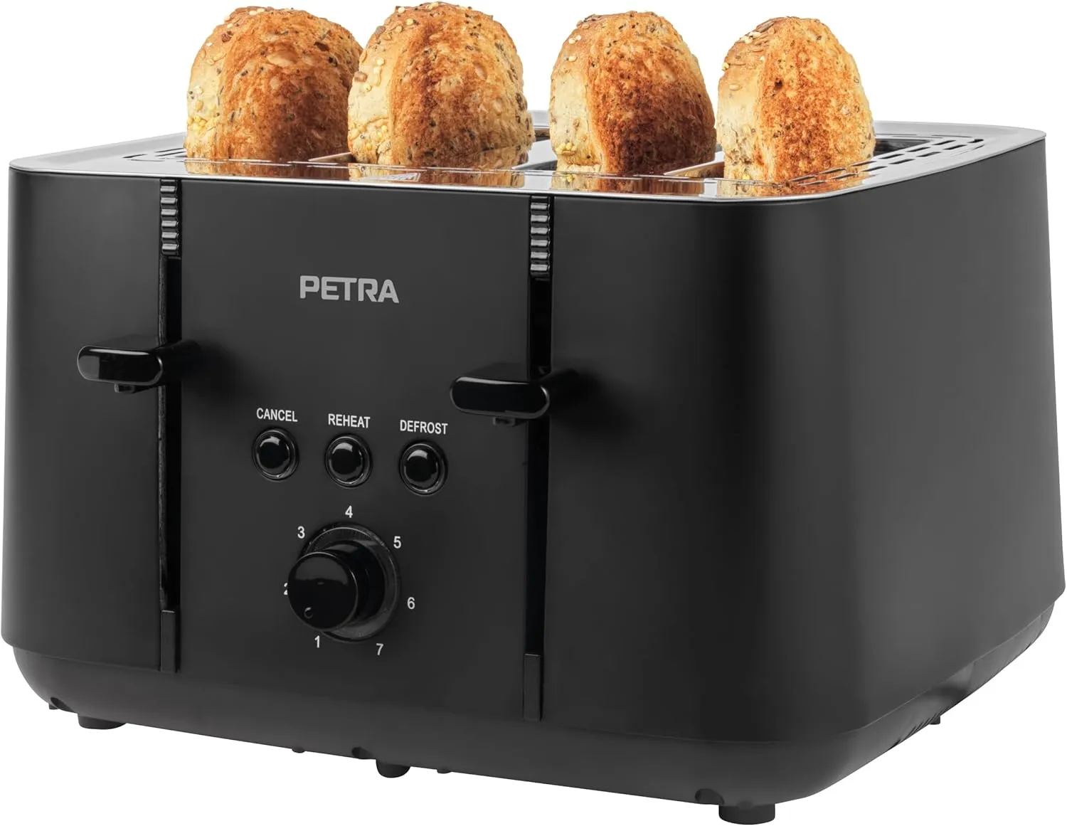 Petra Pt5565Mblkvde 4-Toastschlitze Toaster