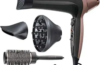 Remington Haartrockner Curl & Straight Ionen D5707 (2200W, inkl 3 Stylingaufsätze: konisch & Locken-Stylingdüse & Diffusor, 45mm Rundbürste) für 31,34 € inkl. Prime-Versand