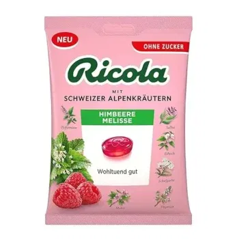 Ricola Himbeere Melisse Kräuter-Bonbons zuckerfrei 75g