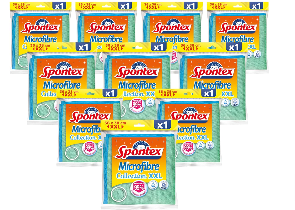 Spontex-Microfibre-Collection-Super-Saugstarkes-Mikrofasertuch-Effizient