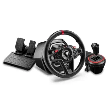 Thrustmaster T128 Shifter Pack, T128 Rennlenkrad und TH8S Shifter Add-On