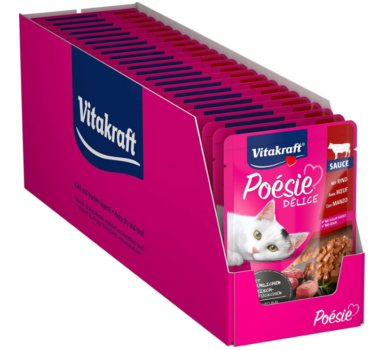 Vitakraft-Poésie-Délice-Katzenfutter-nass-mit-herzhaftem-Rind-in-Sauce-für-ausgewachsene-Katzen