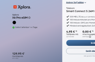 Xplora X6 Pro eSIM Kinder Smartwatch mit Telekom Smart Connect S