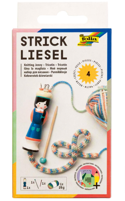 Folia-24919-Strickliesel-Inklusive-Wolle-Holzstricknadel-Und-Sticknadel