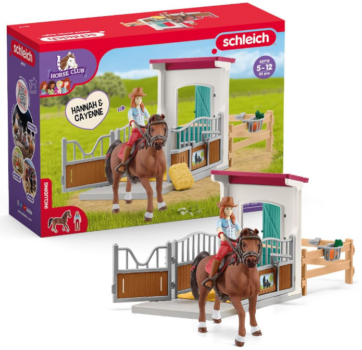 schleich-42710-Horse-Box-with-Hannah-Cayenne