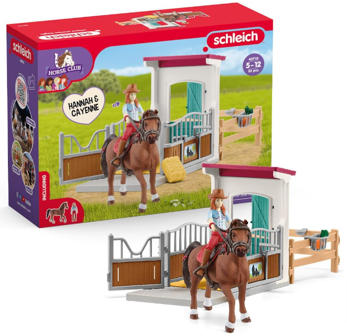 Schleich-42710-Horse-Box-With-Hannah-Cayenne