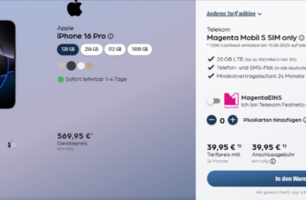 Apple iPhone 16 Pro + Telekom Magenta Mobil S