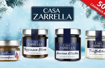 Cashback auf ausgewählten Casa Zarrella-Produkte