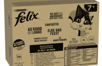 FELIX So gut wie es aussieht Senior Katzenfutter nass in Gelee für ältere Katzen