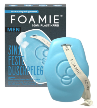 Foamie-Festes-Duschgel-Shampoo-Männer-Mit-Wasserminze-Und-Zitrone-3in1-Feste-Dusche-