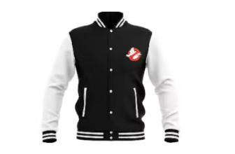 Ghostbusters EST 1984 Embroidered Varsity Jacket - Black White