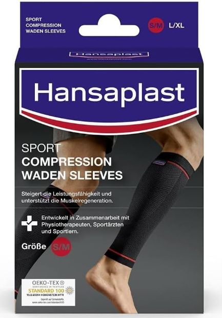 Hansaplast-Sport-Compression-Wear-Waden-Sleeves-Wadenbandage-Zur-Unterstützung-Der-Muskulatur-Waden-Kompressionsstrümpfe