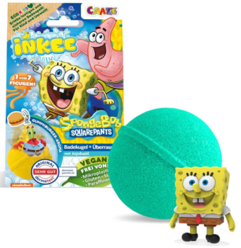 INKEE-SpongeBob-Badebombe-Kinder-mit-Überraschung-SpongeBob-Schwammkopf-Figuren-zum-Sammeln-Badekugel