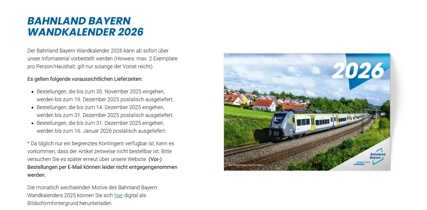 Schnäppchen, Deals Und Rabattcodes Des Tages - Infomaterial Bahnland Bayern