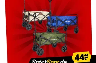 KIRKJUBØUR Edda faltbarer Bollerwagen (3 Farben) für 49,39 € inkl. Versand