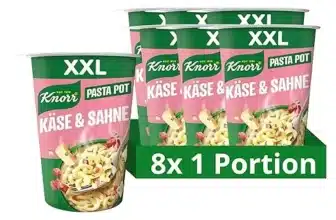 Knorr Big Pot Pasta Snack Käse & Sahne leckere Instant Nudeln