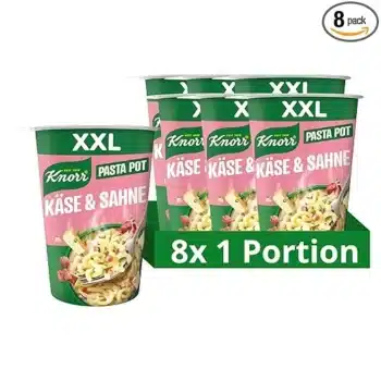 Knorr Big Pot Pasta Snack Käse & Sahne leckere Instant Nudeln