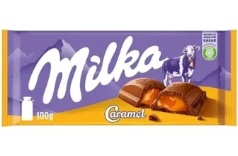 Milka Caramel Alpenmilch-Schokolade