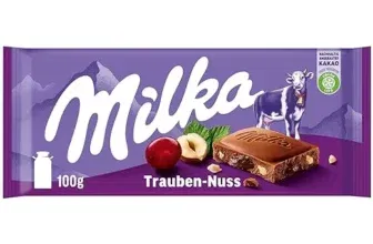 Milka Trauben-Nuss Alpenmilch-Schokolade