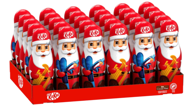 NESTLÉ-KITKAT-Schoko-Weihnachtsmann-Hohlfigur-aus-Milchschokolade