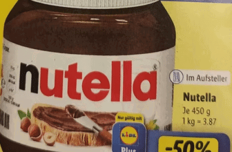 Nutella 450g Glas Angebot LIdl