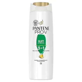 Pantene Pro-V Glatt & Seidig 3-In-1 Shampoo + Pflegespülung + Intensivpflege