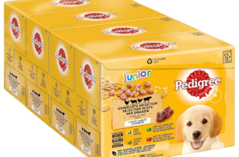 Pedigree-Junior-Hundenassfutter-Vital-Protection-für-Welpen-48-Portionsbeutel