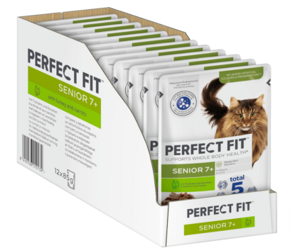 Perfect-Fit-Senior-7-Katzennassfutter-mit-Truthahn-und-Karotten-12-Portionsbeutel-12x85g-