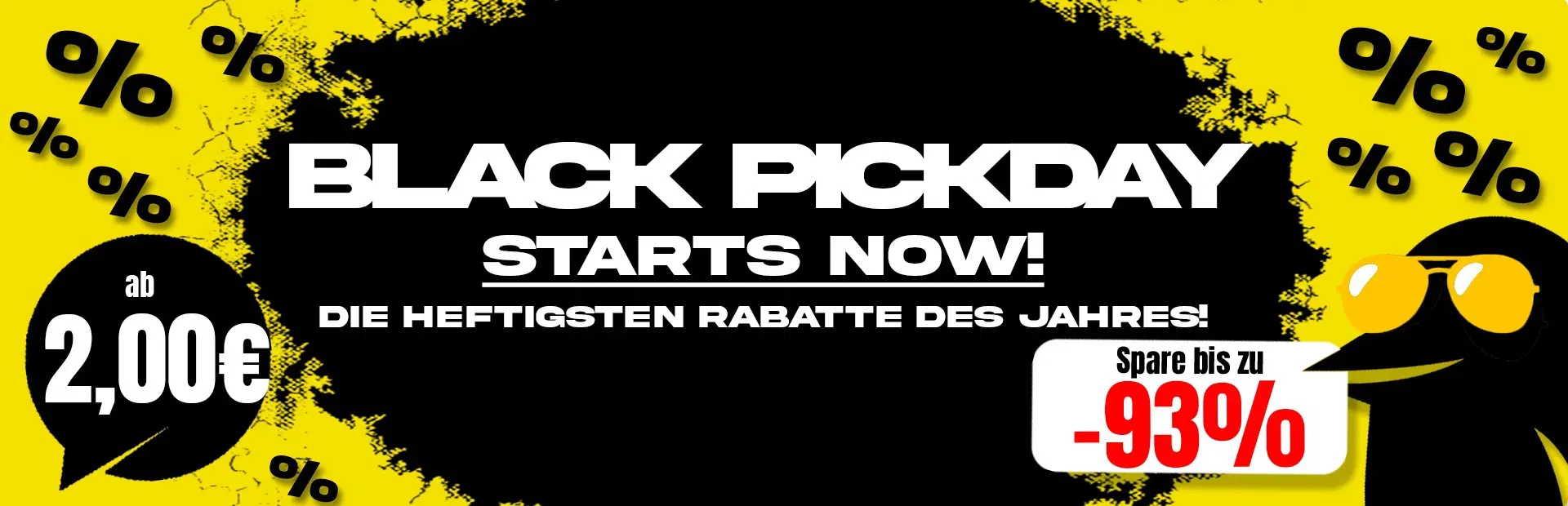 Picksport Black Pickday: Produkte ab 2 €  zzgl. Versand