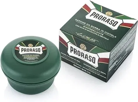 Proraso Shaving Soap inklusive Seifenschale Eukalyptusöl und Menthol