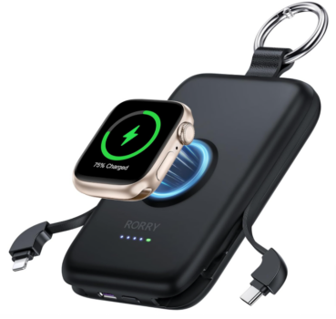 RORRY-Power-Bank-10000mAh-PD-20W-Leistung-Reise-Schlüsselanhänger-Ladegerät-Kompatibel-mit-iPhone-