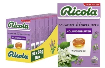 Ricola Holunderblüten Schweizer Kräuter-Bonbons