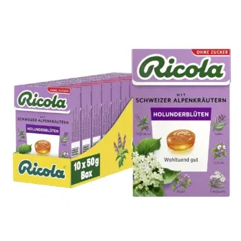 Ricola Holunderblüten Schweizer Kräuter-Bonbons