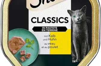 SHEBA Schale Nassfutter für Katzen Classics in Pastete mit Kalb und Huhn