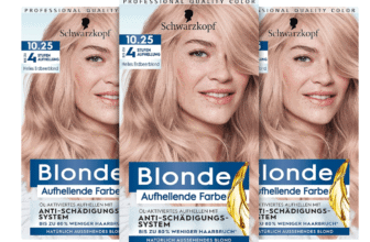 Schwarzkopf-Blonde-Aufhellende-Farbe-10-25-Helles-Erdbeerblond-3-x-142-ml-Haarfärbemittel-für-Öl-aktiviertes-Haare-